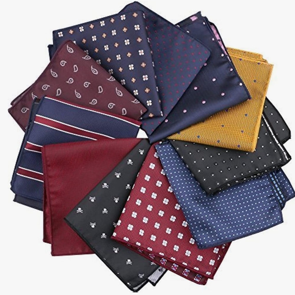 Men's Assorted Pocket Squares Set